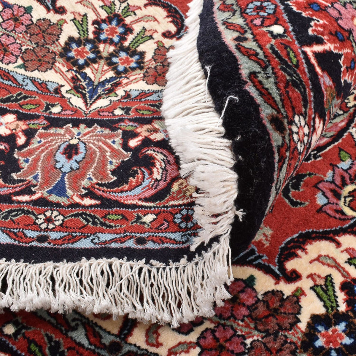 Alfombra persa - Bidjar redondo  - 150 x 150 cm - rojo