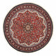 Alfombra persa - Bidjar redondo  - 150 x 150 cm - rojo