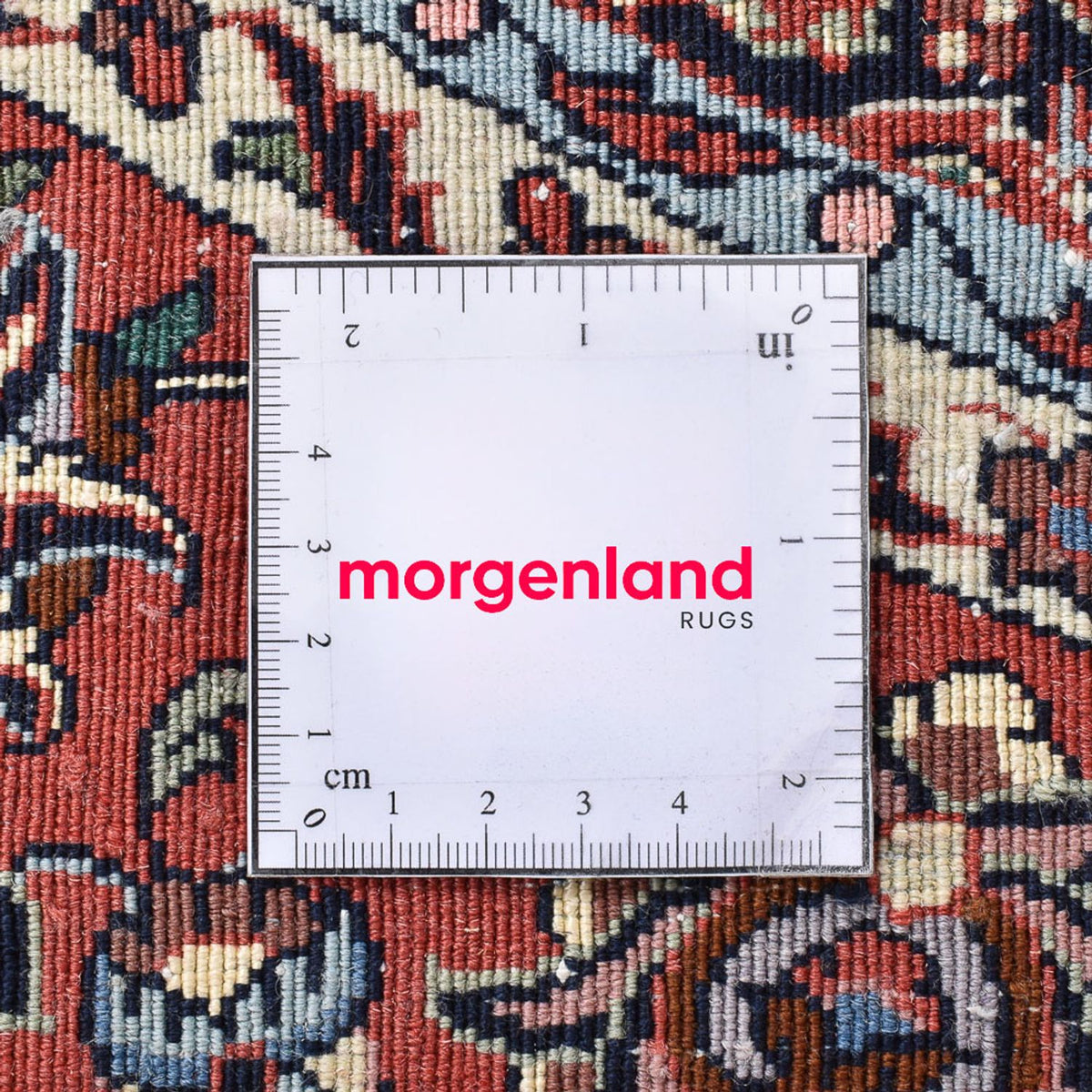 Alfombra persa - Bidjar redondo  - 155 x 155 cm - rojo oscuro