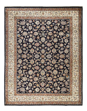 Alfombra persa - Clásica - Real - 392 x 288 cm - azul oscuro