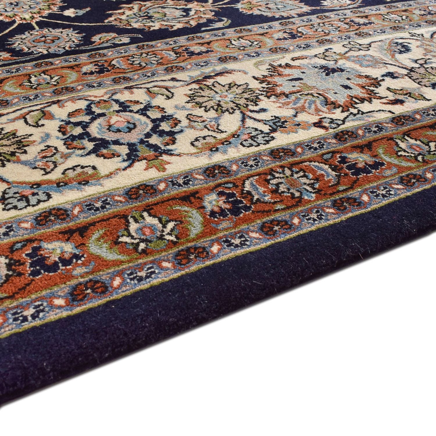 Alfombra persa - Clásica - Real - 392 x 288 cm - azul oscuro