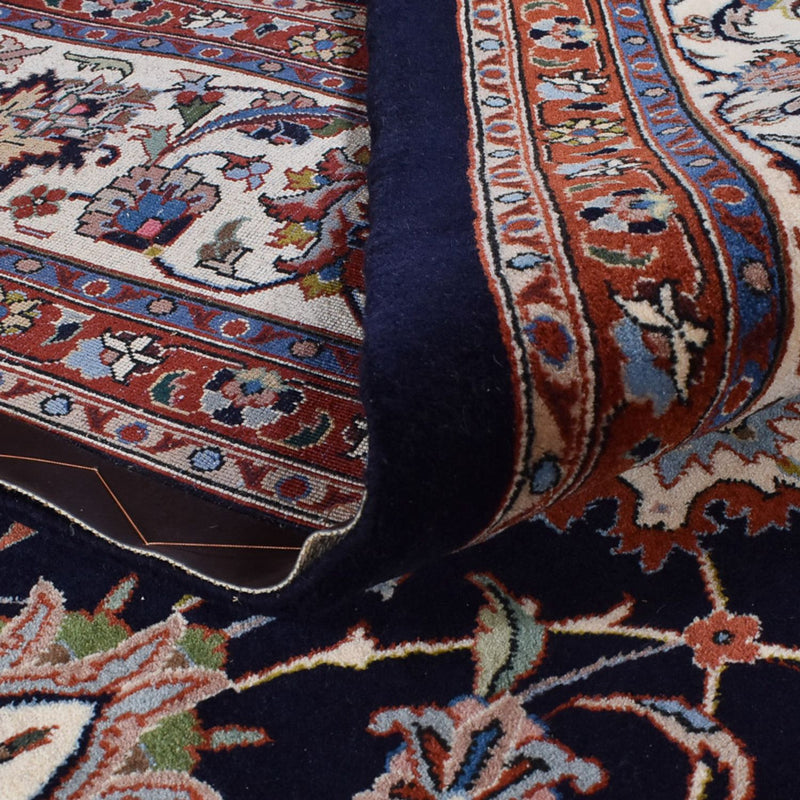 Alfombra persa - Clásica - Real - 345 x 252 cm - azul oscuro