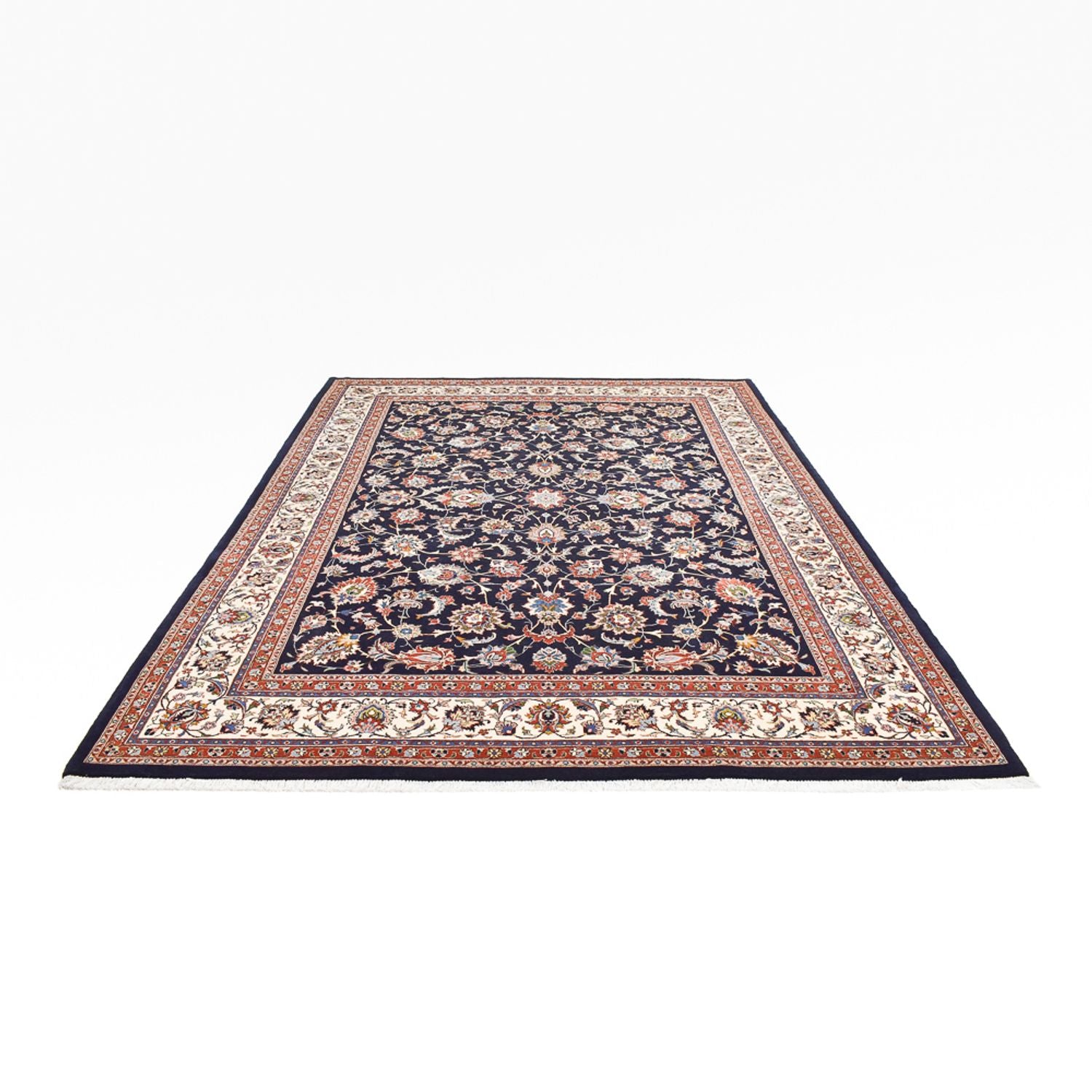 Alfombra persa - Clásica - Real - 345 x 252 cm - azul oscuro