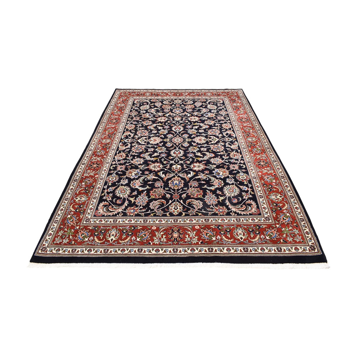 Alfombra persa - Clásica - 291 x 197 cm - azul oscuro