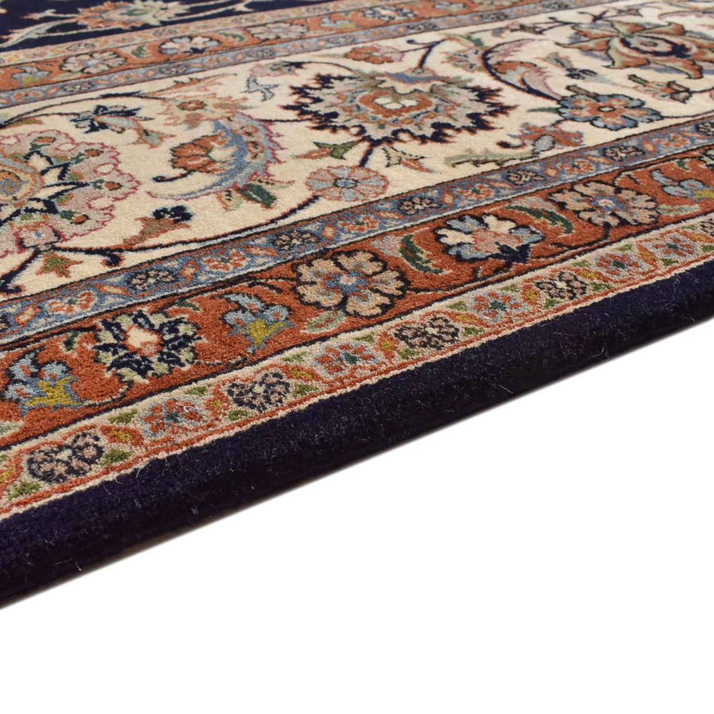 Alfombra persa - Clásica - Real - 400 x 298 cm - azul oscuro