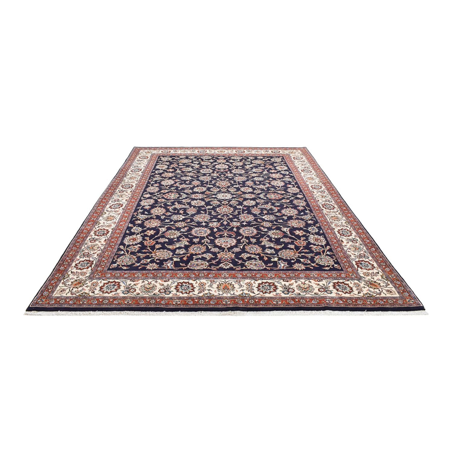 Alfombra persa - Clásica - Real - 347 x 248 cm - azul oscuro
