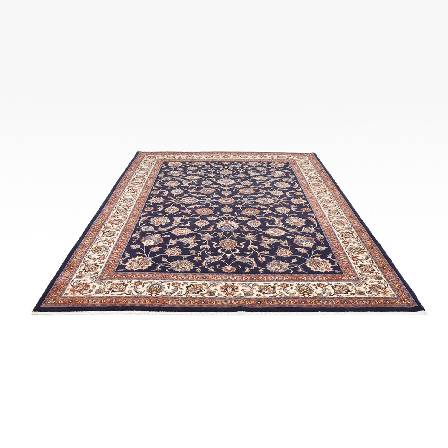Alfombra persa - Clásica - Real - 343 x 255 cm - azul oscuro