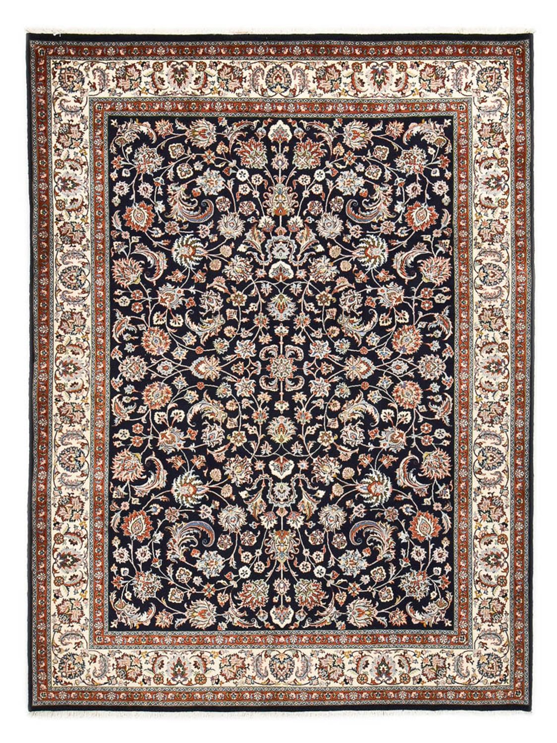 Alfombra persa - Clásica - Real - 332 x 249 cm - azul oscuro