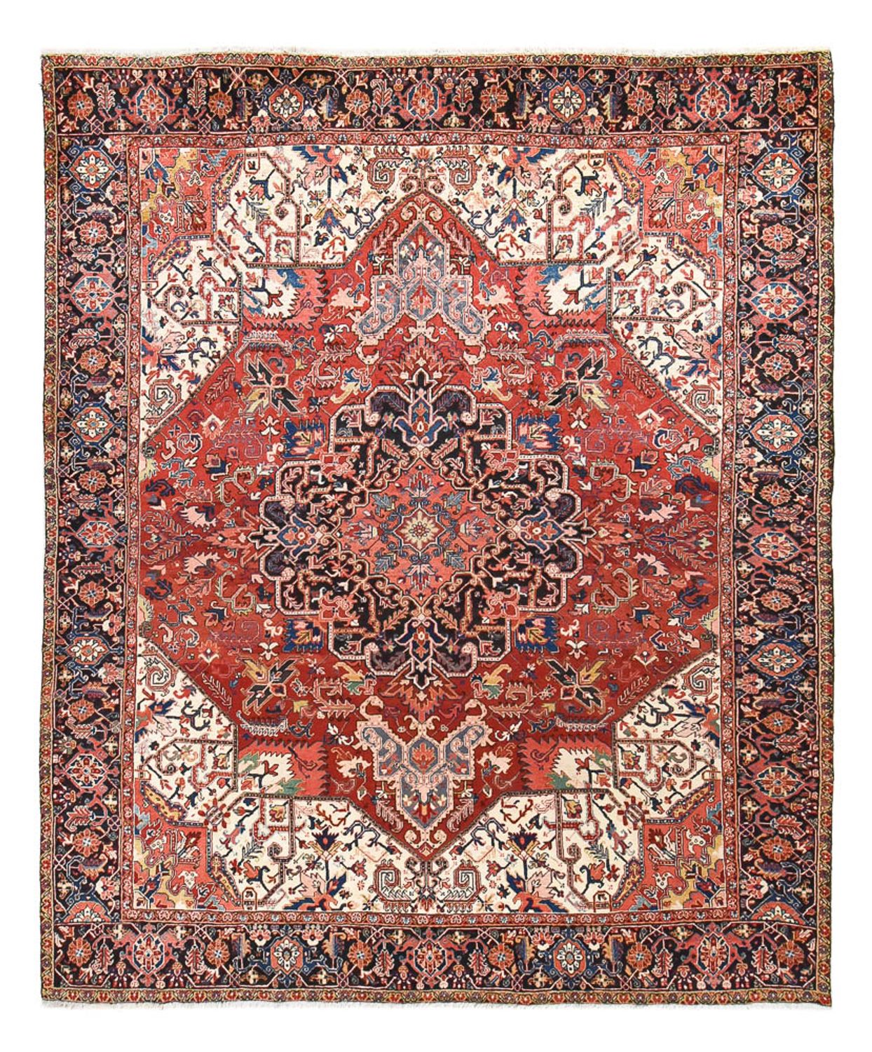 Alfombra persa - Nómada forma especial  - 368 x 302 cm - rojo