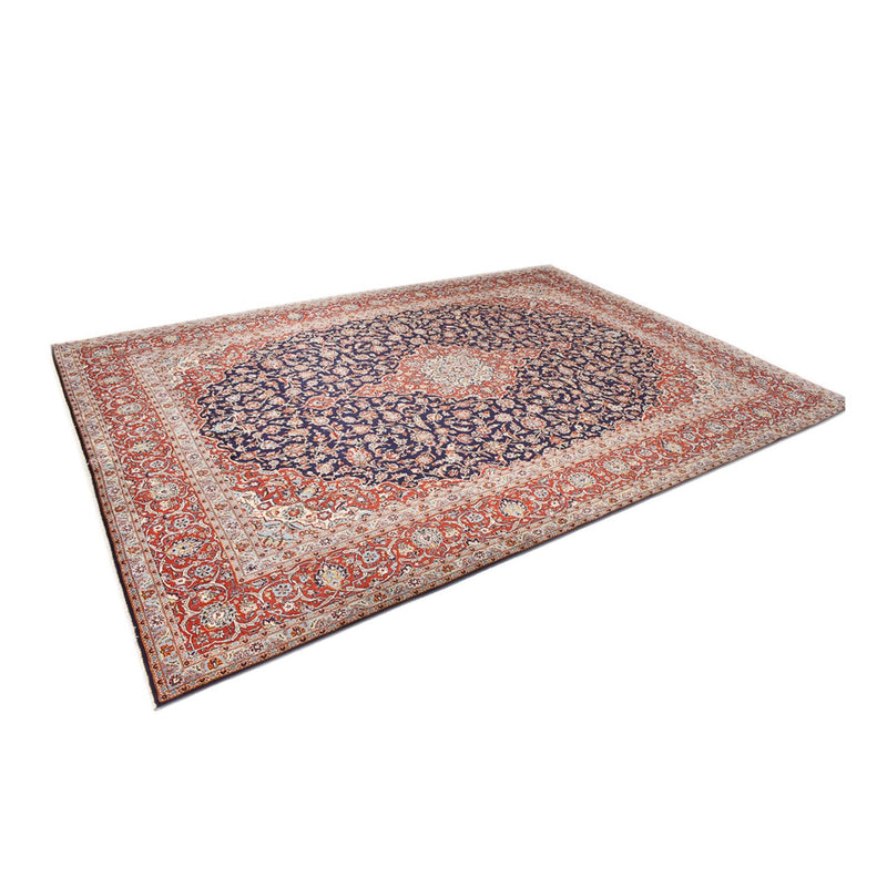 Alfombra persa - Keshan - 424 x 308 cm - azul oscuro