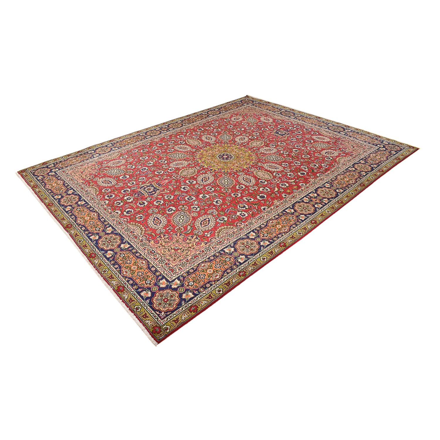 Alfombra Persa - Tabriz - Real - 345 x 261 cm - rojo