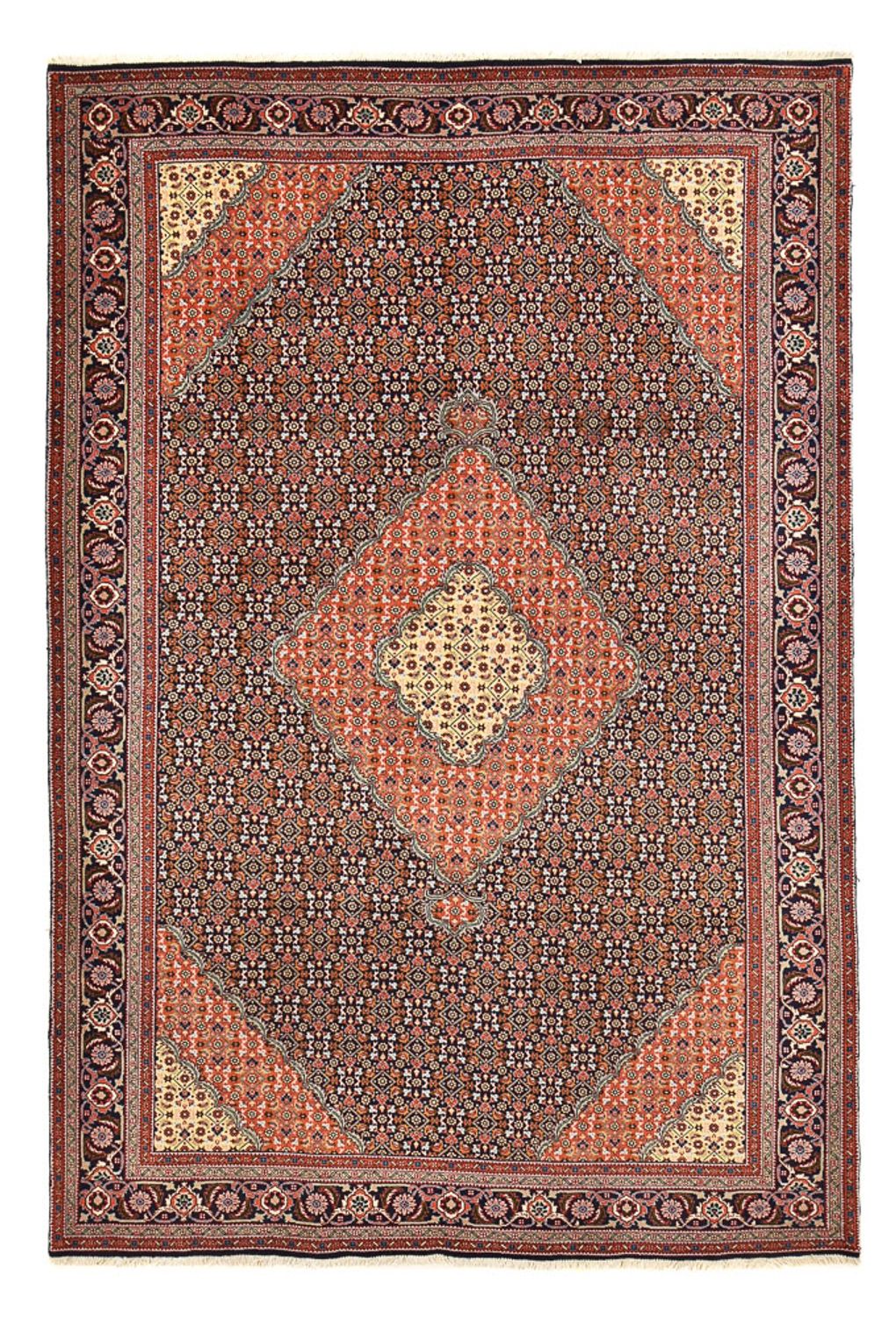 Alfombra persa - Nómada - 288 x 200 cm - rojo burdeos