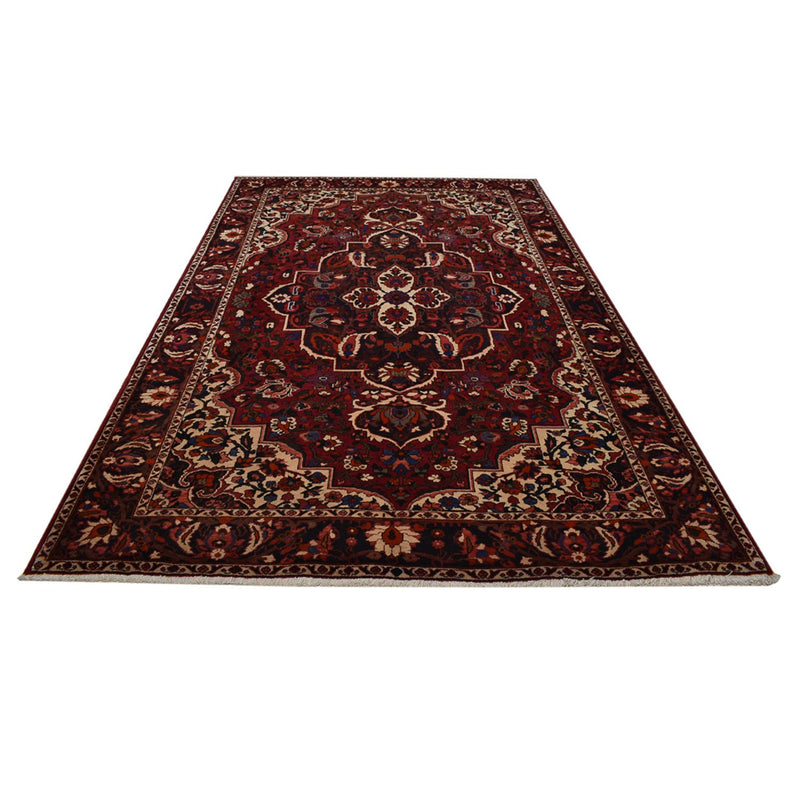 Alfombra persa - Nómada - 313 x 203 cm - rojo oscuro