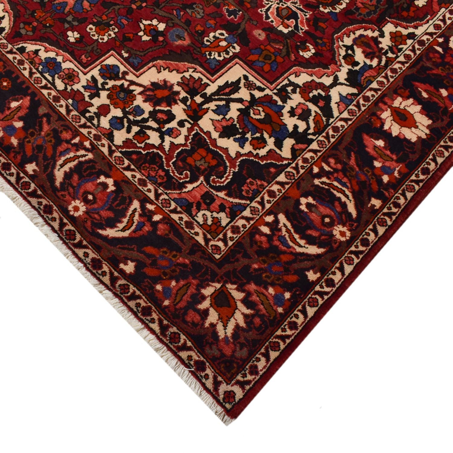 Alfombra persa - Nómada - 313 x 203 cm - rojo oscuro