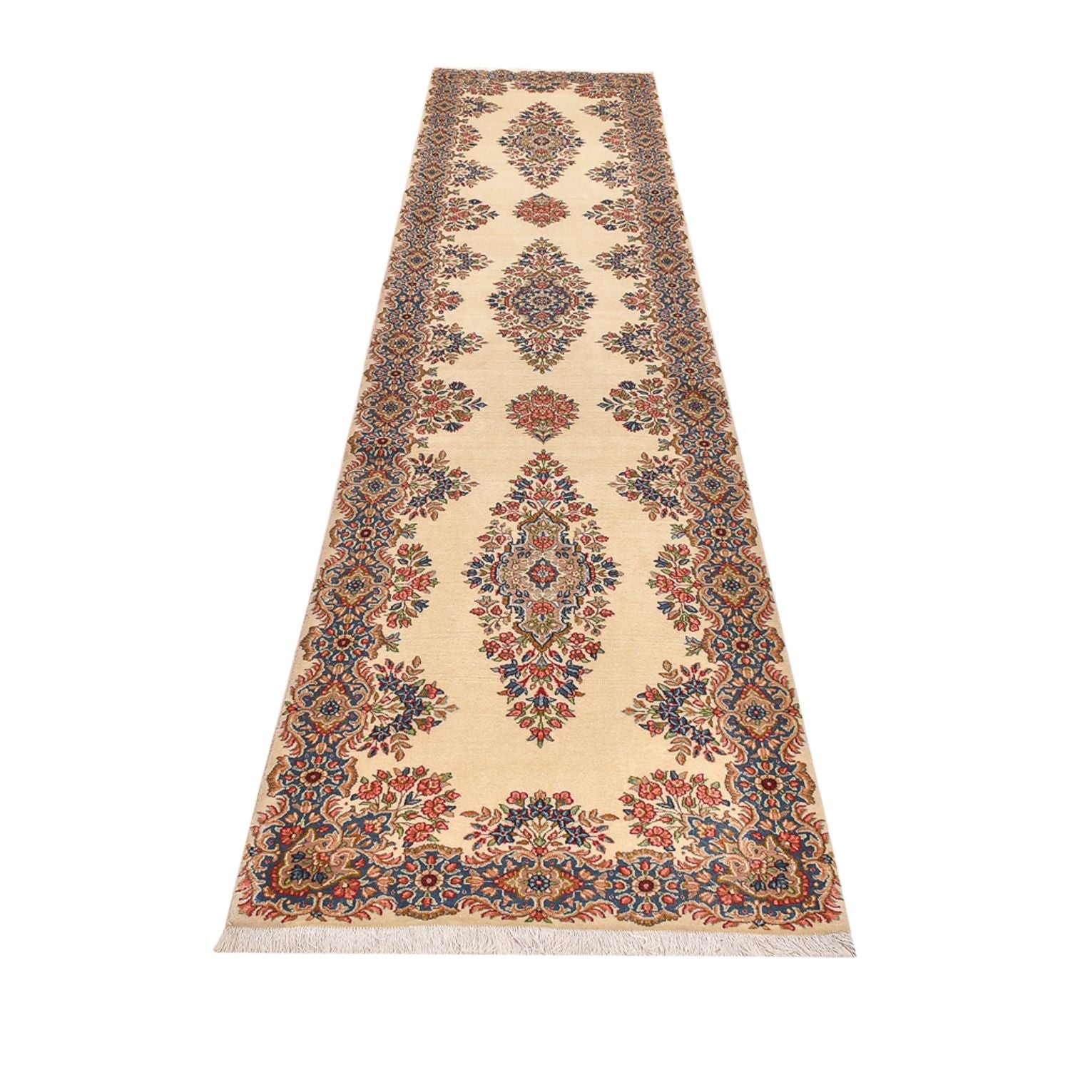 Alfombra de pasillo Alfombra persa - Real - 396 x 90 cm - beige