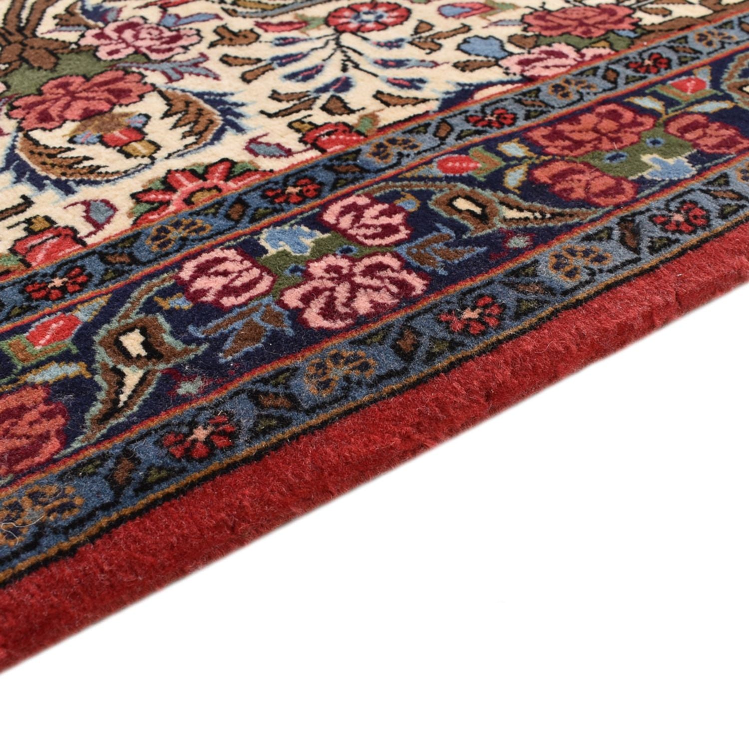 Alfombra de pasillo Alfombra persa - Bidjar - 400 x 92 cm - beige