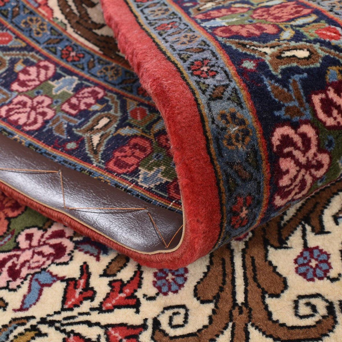 Alfombra de pasillo Alfombra persa - Bidjar - 400 x 92 cm - beige