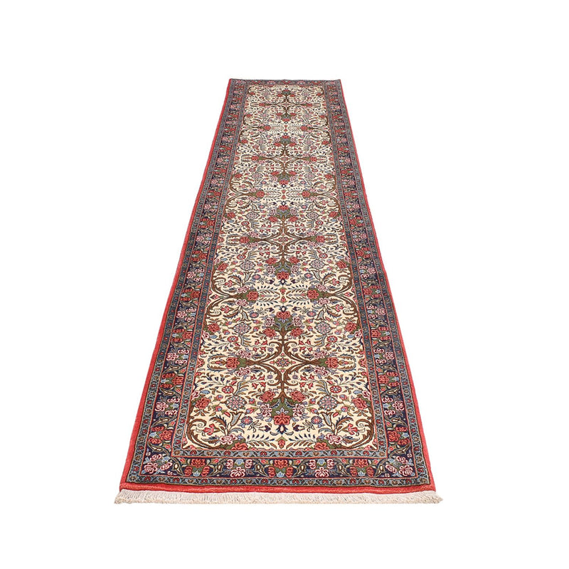 Alfombra de pasillo Alfombra persa - Bidjar - 400 x 92 cm - beige