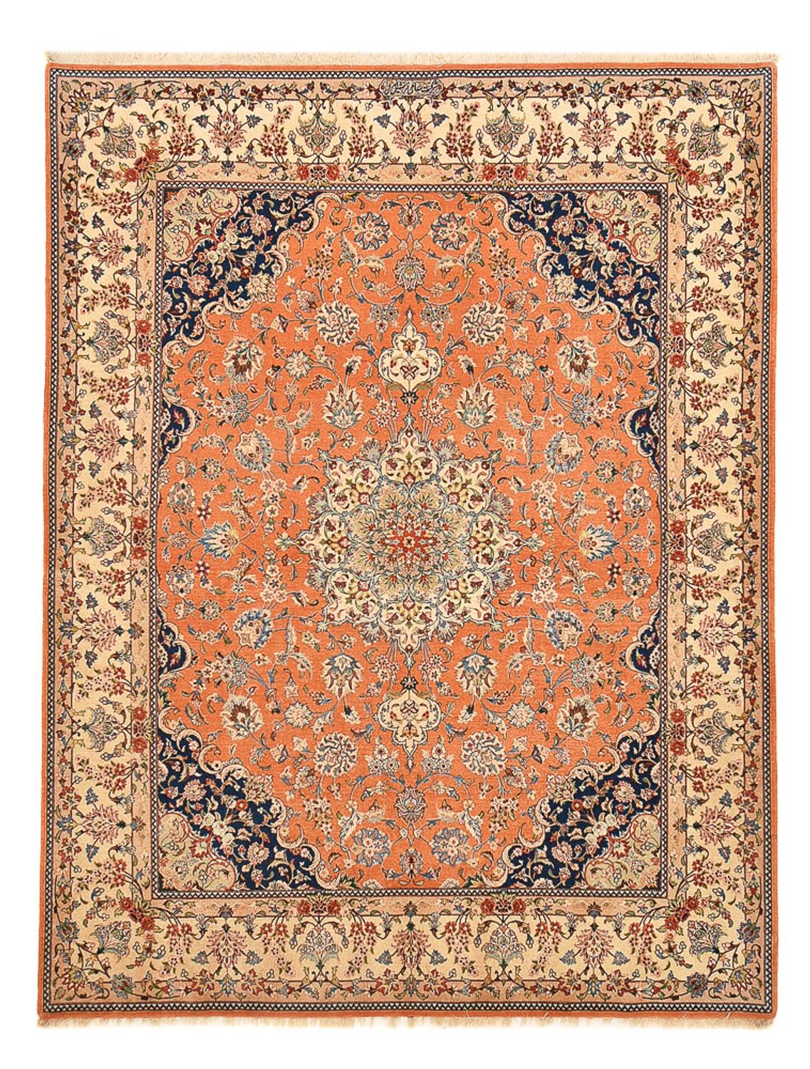 Alfombra Persa - Ghom - Royal - 255 x 201 cm - terracota