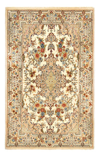 Alfombra Persa - Ghom - Royal - 211 x 130 cm - beige claro