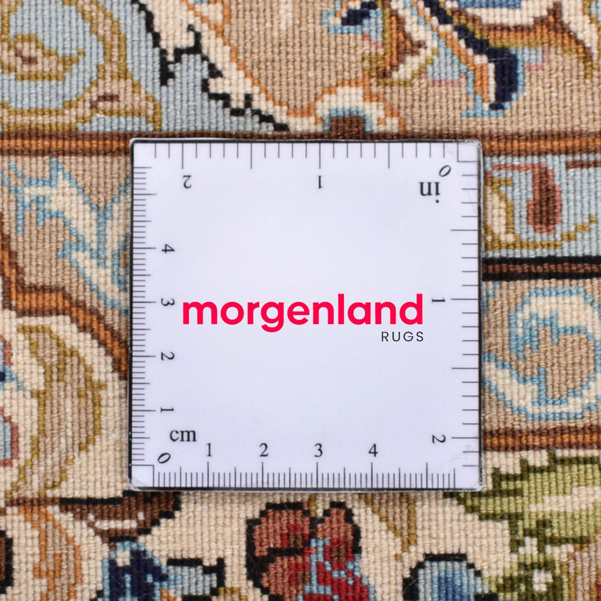 Alfombra Persa - Ghom - Royal - 211 x 130 cm - beige claro