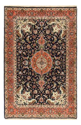 Alfombra Persa - Ghom - Royal - 205 x 137 cm - azul oscuro