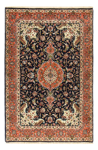Alfombra Persa - Ghom - Royal - 205 x 137 cm - azul oscuro