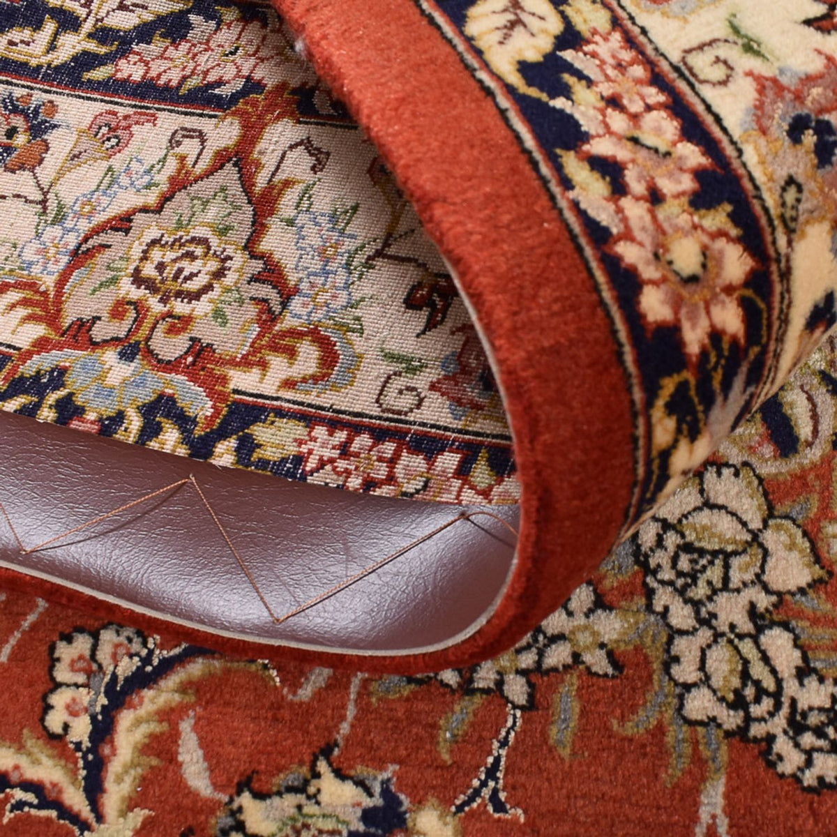 Alfombra Persa - Ghom - Royal - 205 x 138 cm - rojo