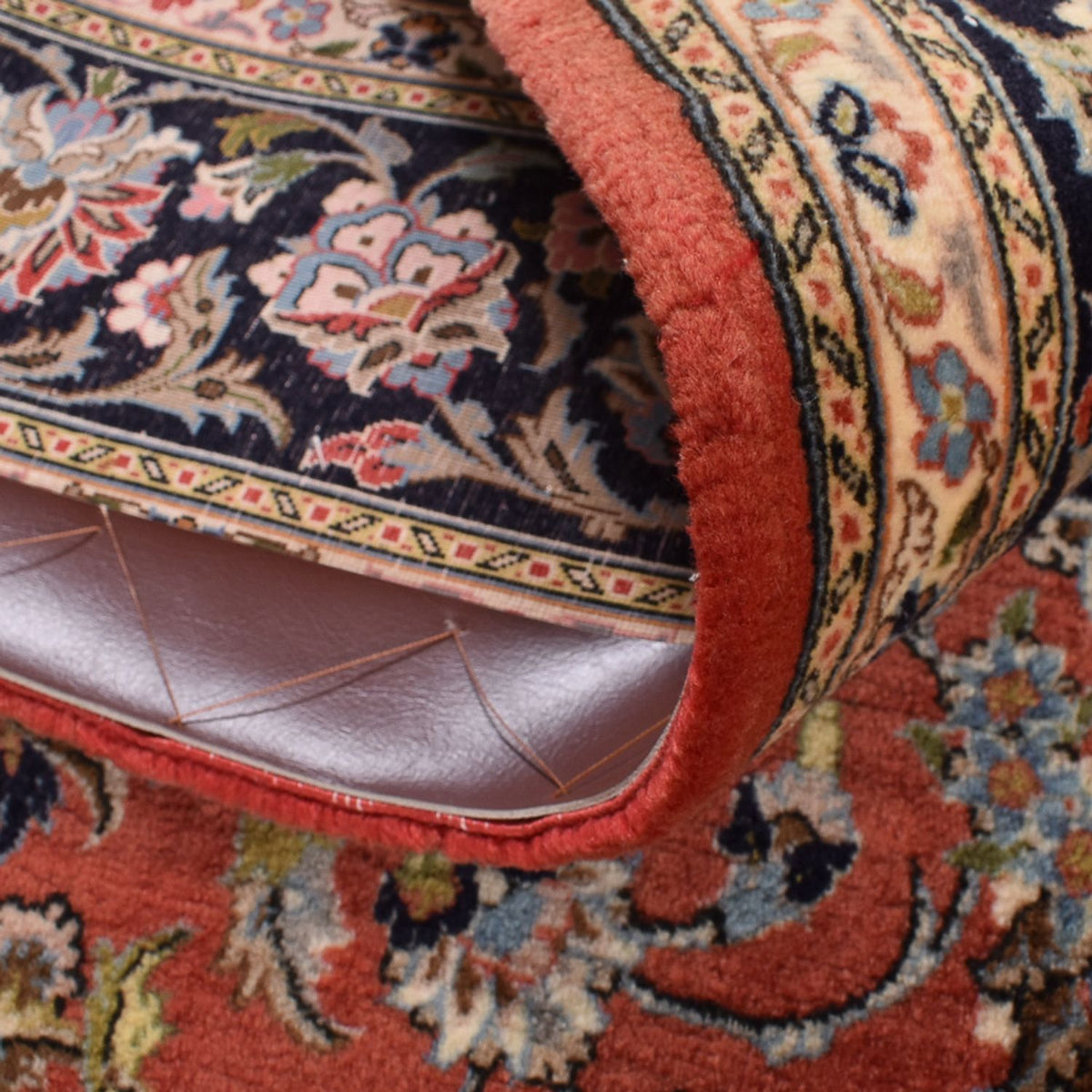 Alfombra Persa - Ghom - Royal - 220 x 141 cm - rojo