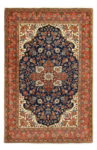 Alfombra Persa - Ghom - Royal - 208 x 137 cm - azul oscuro