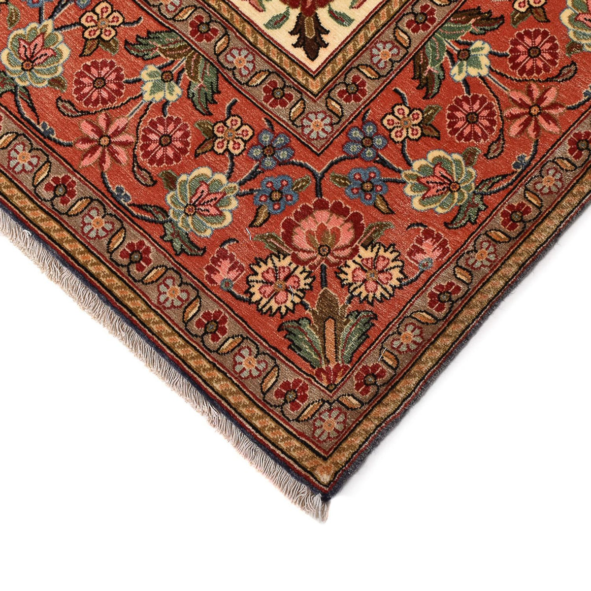 Alfombra Persa - Ghom - Royal - 208 x 137 cm - azul oscuro