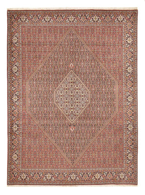 Alfombra persa - Bidjar - 403 x 301 cm - rojo burdeos