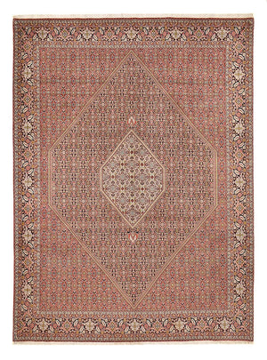 Alfombra persa - Bidjar - 403 x 301 cm - rojo burdeos