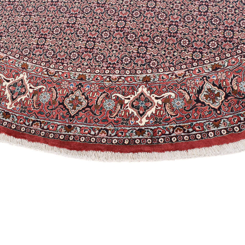 Alfombra persa - Bidjar redondo  - 300 x 300 cm - rojo oscuro