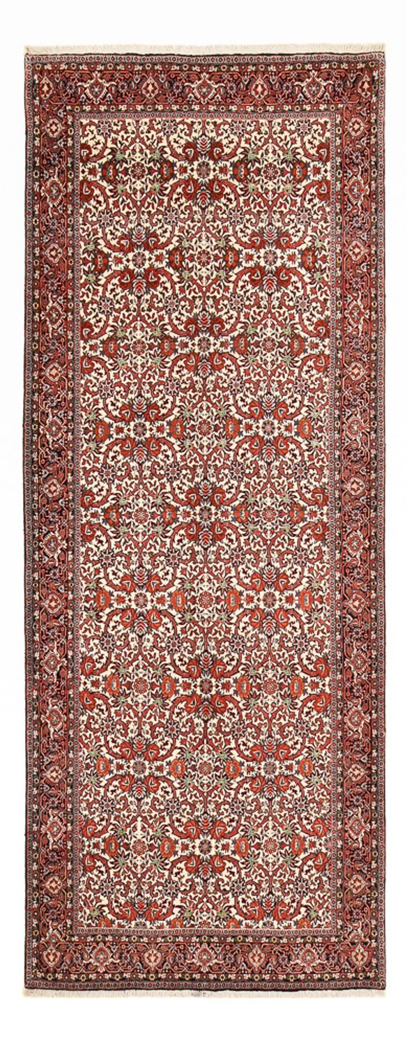Alfombra de pasillo Alfombra persa - Bidjar - 388 x 157 cm - óxido