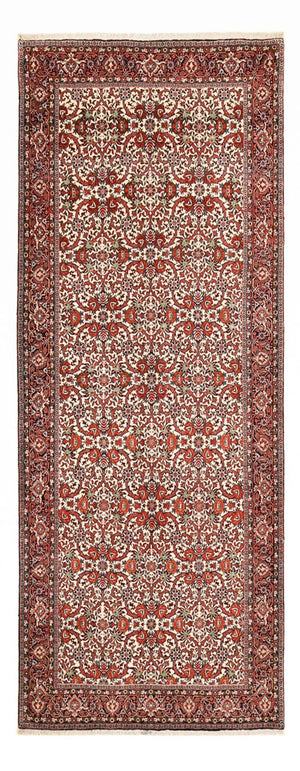 Alfombra de pasillo Alfombra persa - Bidjar - 388 x 157 cm - óxido