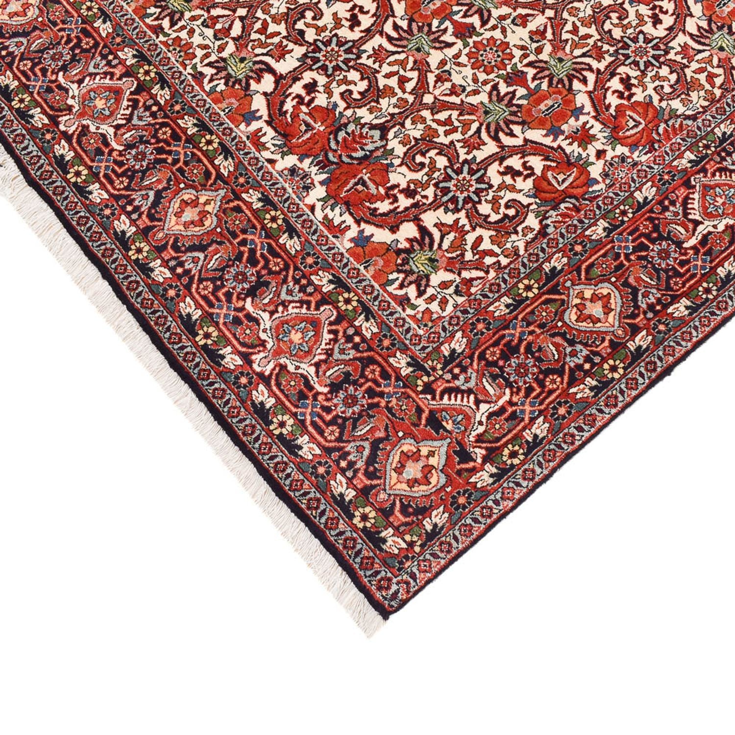 Alfombra de pasillo Alfombra persa - Bidjar - 388 x 157 cm - óxido