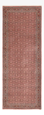 Alfombra de pasillo Alfombra persa - Bidjar - 393 x 152 cm - óxido