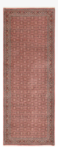 Alfombra de pasillo Alfombra persa - Bidjar - 393 x 152 cm - óxido