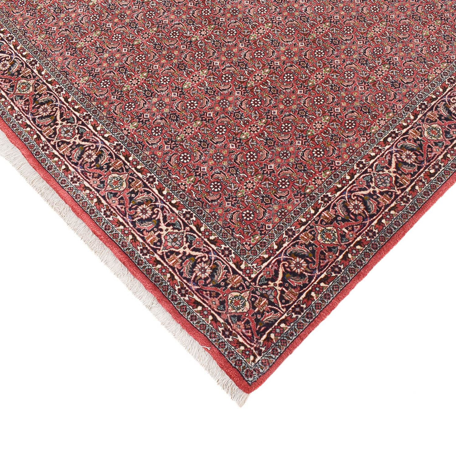 Alfombra de pasillo Alfombra persa - Bidjar - 393 x 152 cm - óxido