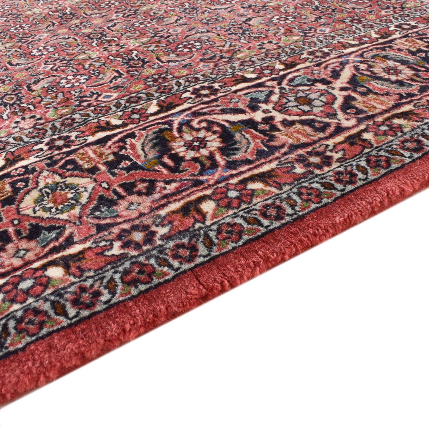 Alfombra de pasillo Alfombra persa - Bidjar - 393 x 152 cm - óxido