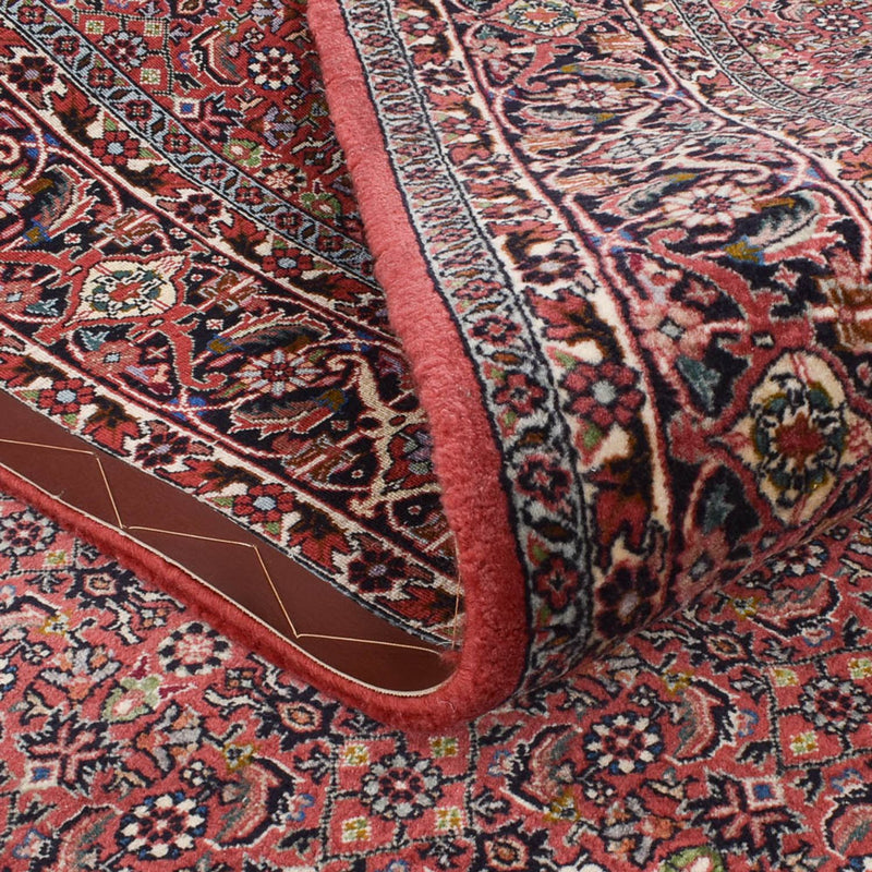 Alfombra de pasillo Alfombra persa - Bidjar - 393 x 152 cm - óxido