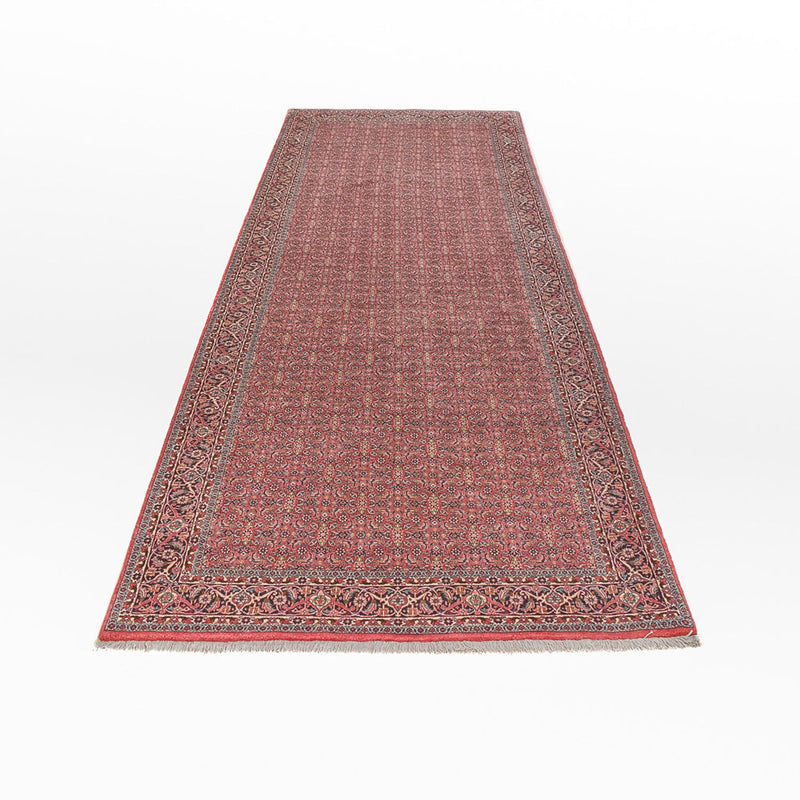 Alfombra de pasillo Alfombra persa - Bidjar - 393 x 152 cm - óxido