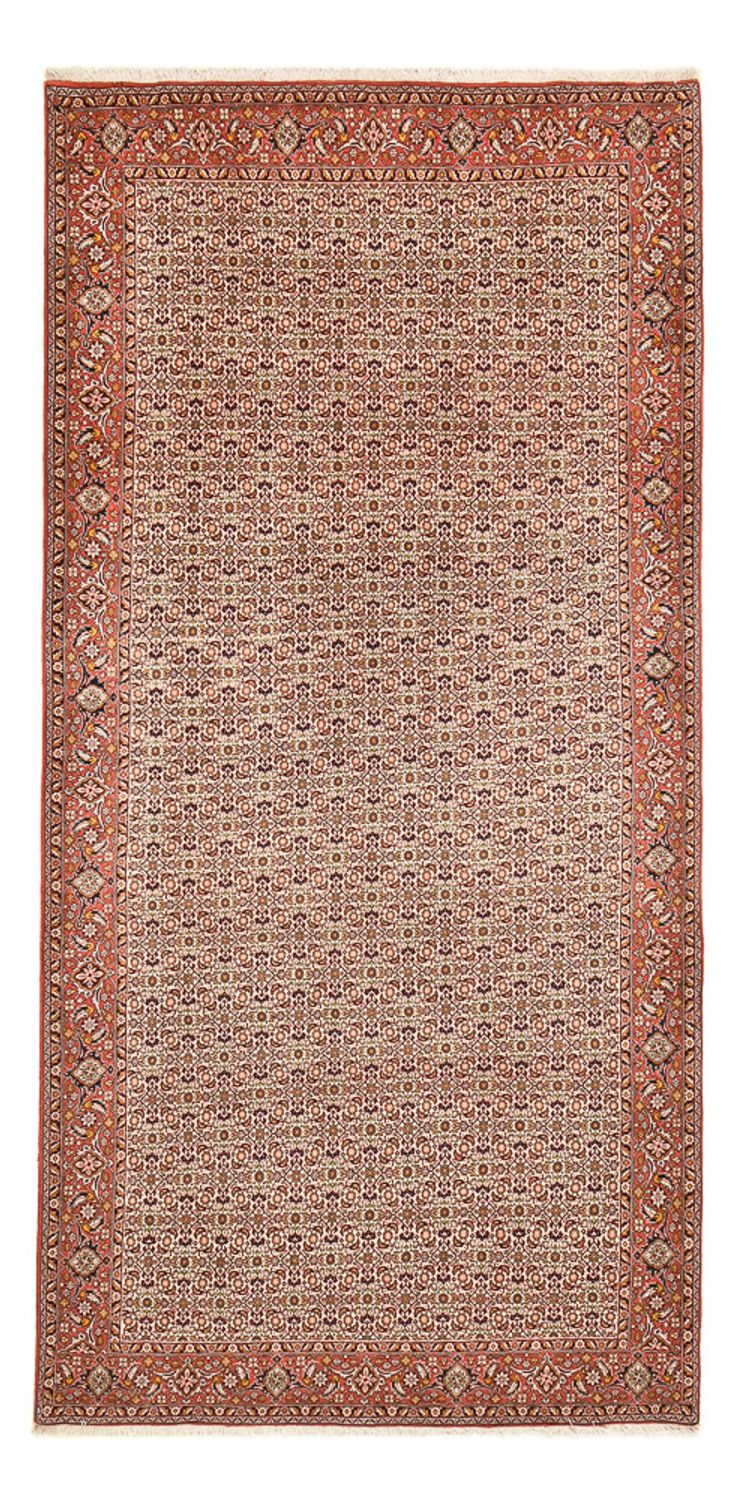 Alfombra de pasillo Alfombra persa - Bidjar - 401 x 200 cm - óxido