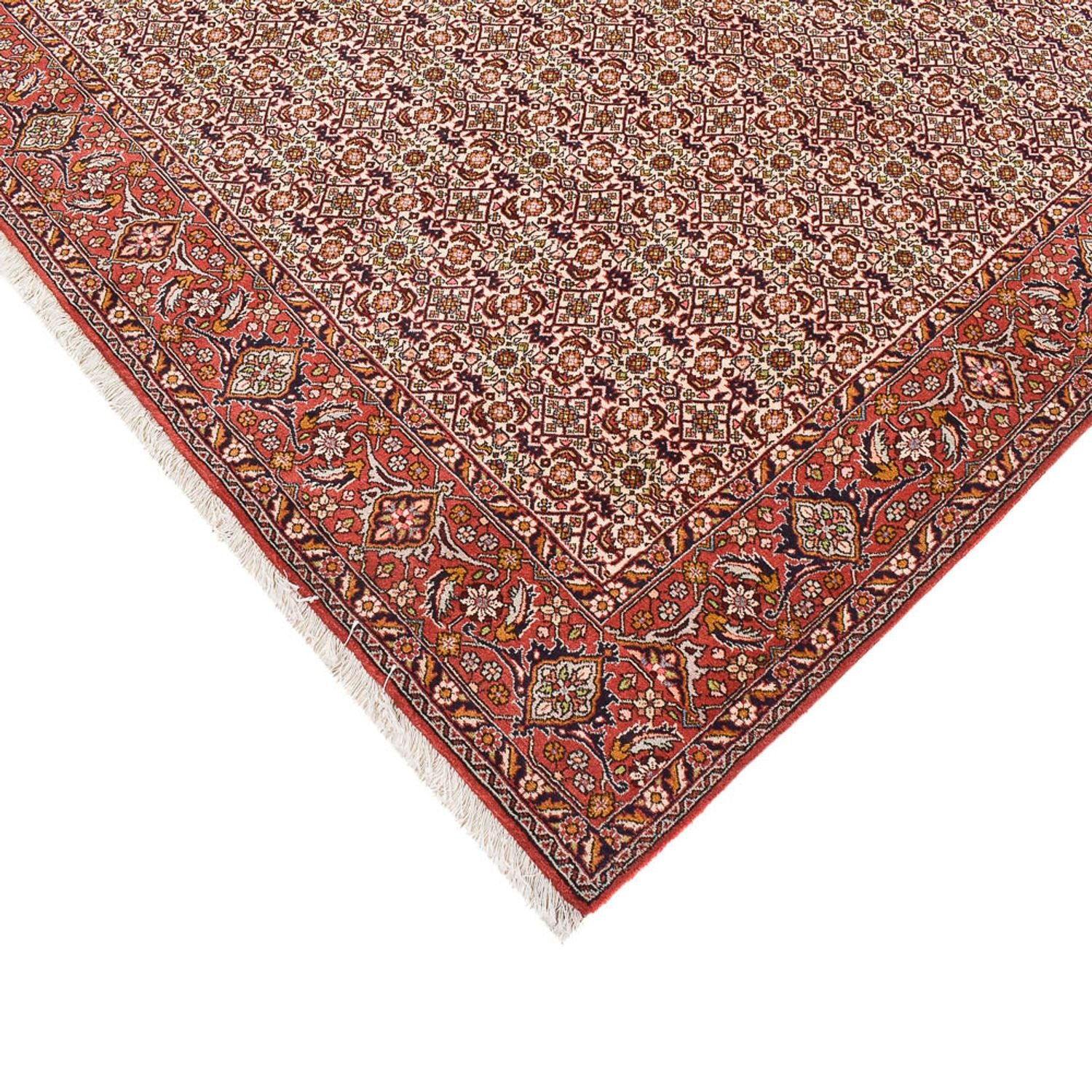 Alfombra de pasillo Alfombra persa - Bidjar - 401 x 200 cm - óxido