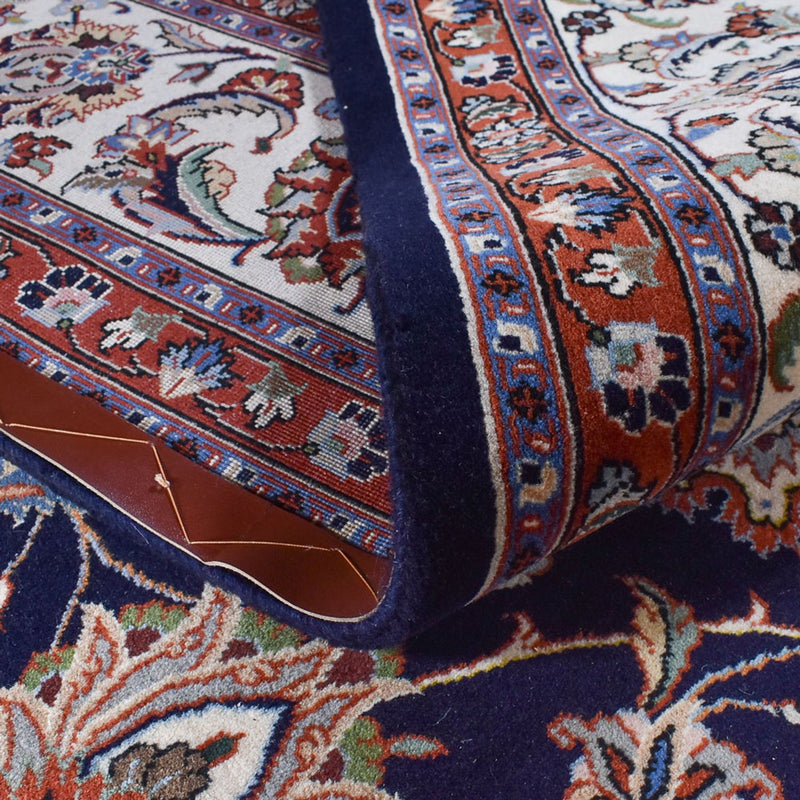 Alfombra persa - Clásica - Real - 343 x 250 cm - azul oscuro