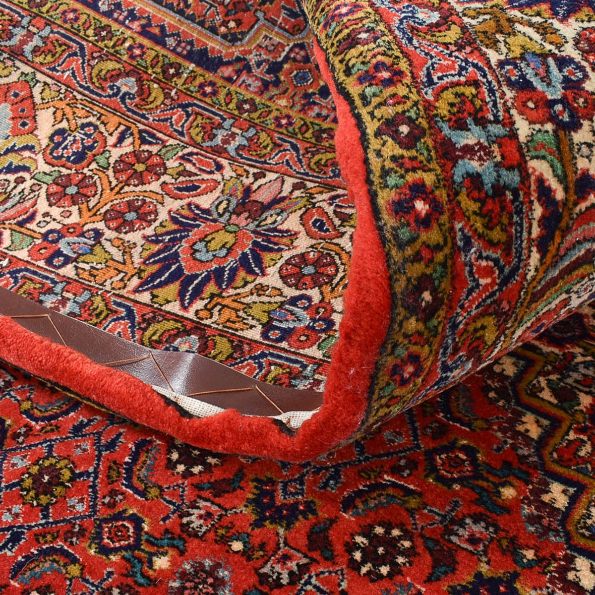 Alfombra persa - Bidjar - 294 x 260 cm - rojo