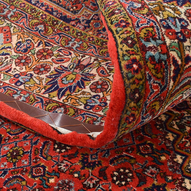 Alfombra persa - Bidjar - 294 x 260 cm - rojo
