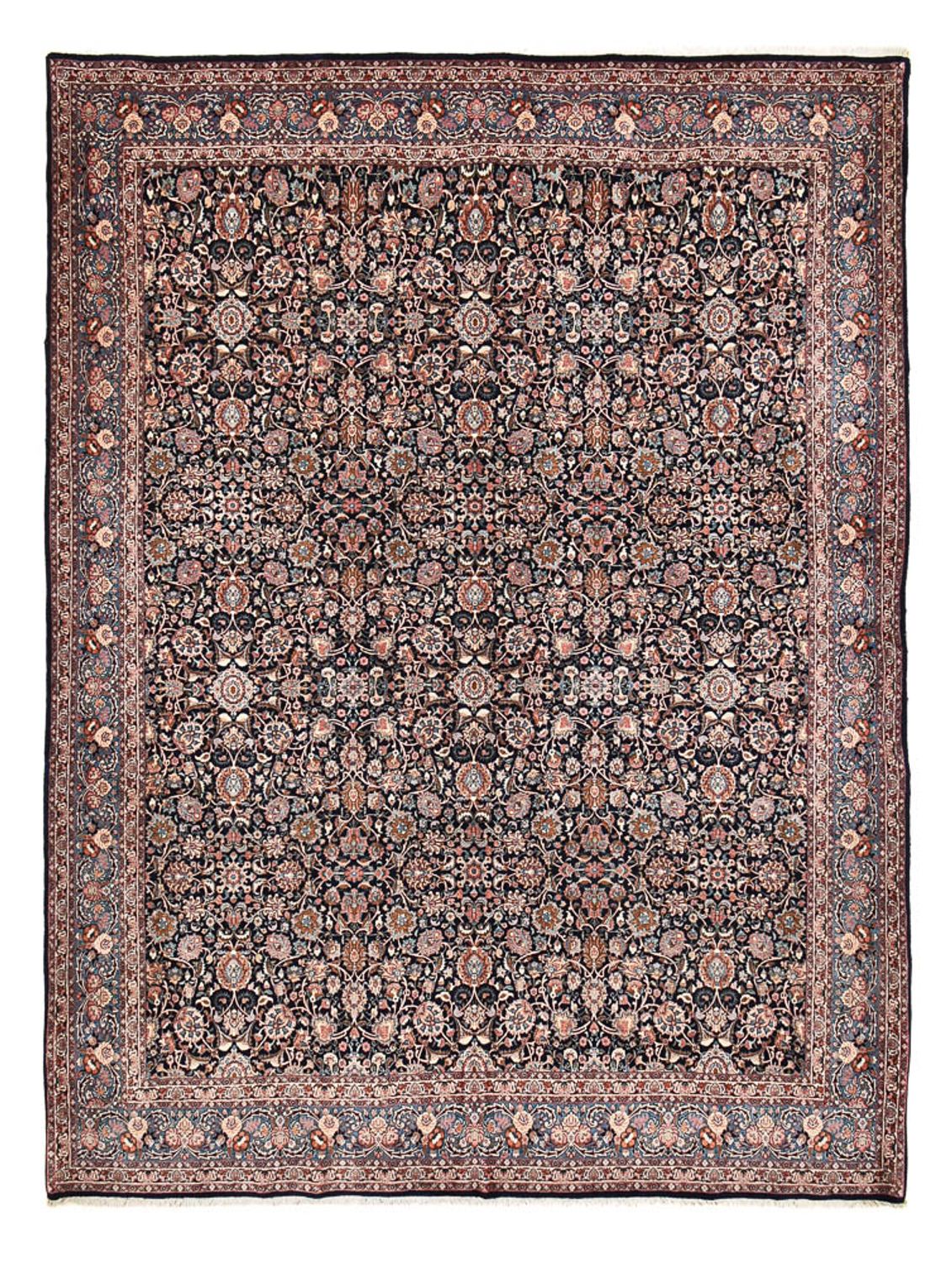 Alfombra persa - Bidjar - 400 x 302 cm - azul oscuro
