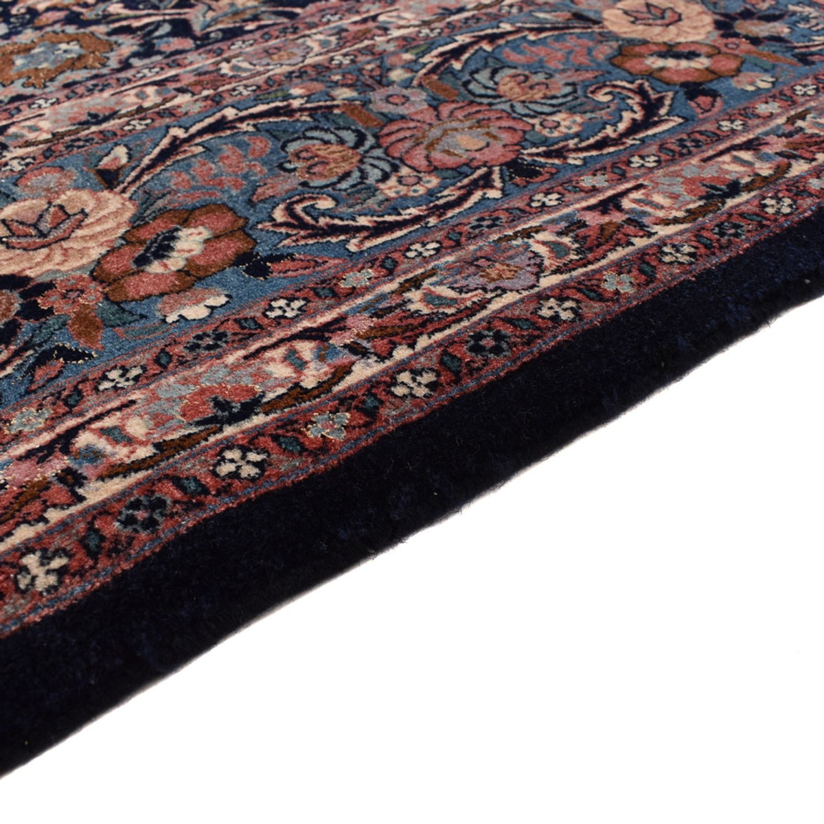 Alfombra persa - Bidjar - 400 x 302 cm - azul oscuro